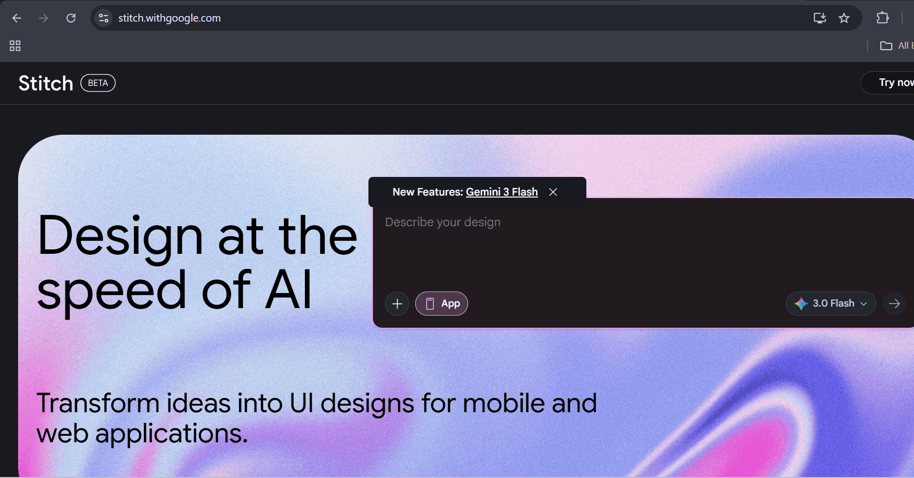 Stitch by Google - Design at the speed of AI